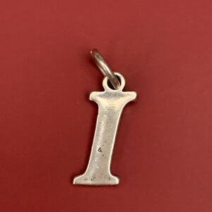 .925 Letter I Sterling Silver Jewelry Charm #teacher #alphabet
